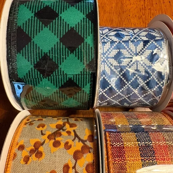 Wired Ribbon, NEW, Pack Of 10 Rolls - Picture 3 of 12